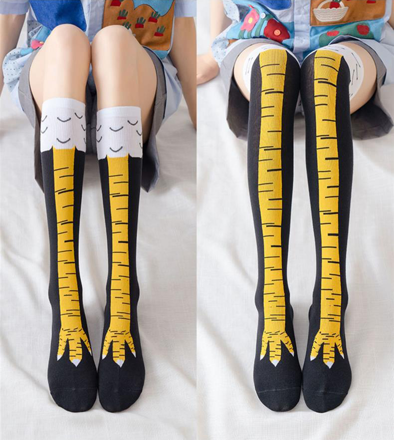 Funny Chicken Leg Socks - 1/2paris Männer Lustige 3D Huhn Socken