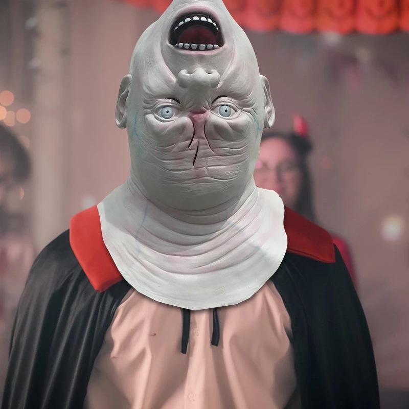 Latex Alien Mask Realistic - Realistische Latexmaske eines erschreckenden, riesigen, schnabelartigen
