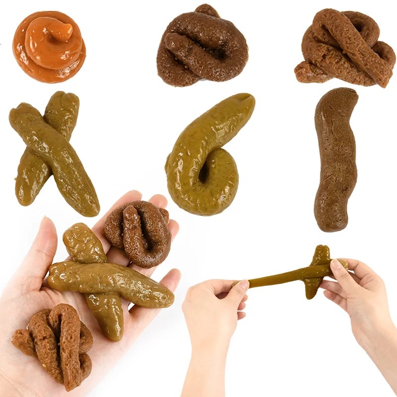 Fake Poop Gag Gift - Realistischer Scheiße, sicherer und weicher Kunststoff,