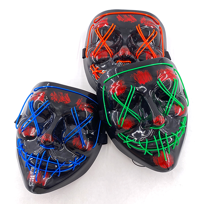 Led Purge Mask Halloween - Großhandel 10 Stück LED Purge Masken