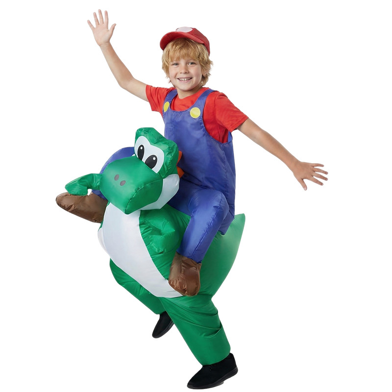 Inflatable Dinosaur Costume Adult - Party Performance Kostüm Erwachsene Kinder Klempner