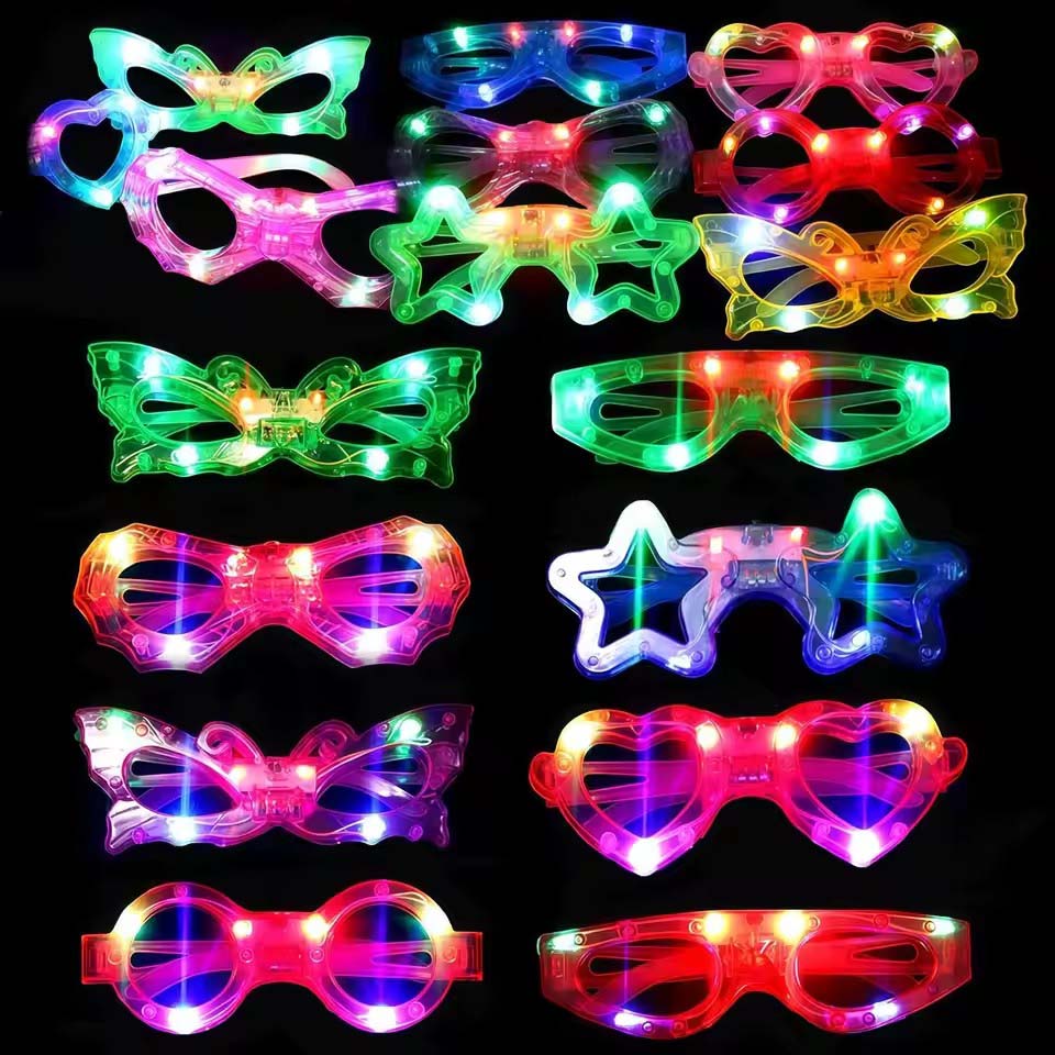 Glow In The Dark Party Glasses - Leuchtende Brille im Großhandel, LED-Leuchtbrillen 2024,