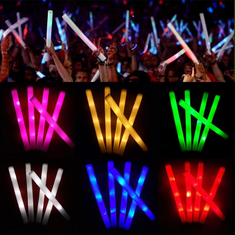 Flashing Led Foam Sticks Party - 30/50 Pcs Led Schaum Bar Glow