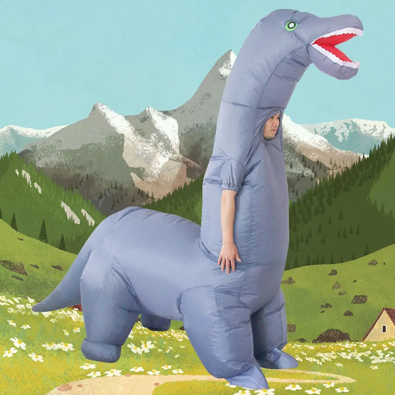 Inflatable Dinosaur Costume Adult - 2024 Neues aufblasbares Dinosaurier-Kostüm für Erwachsene,