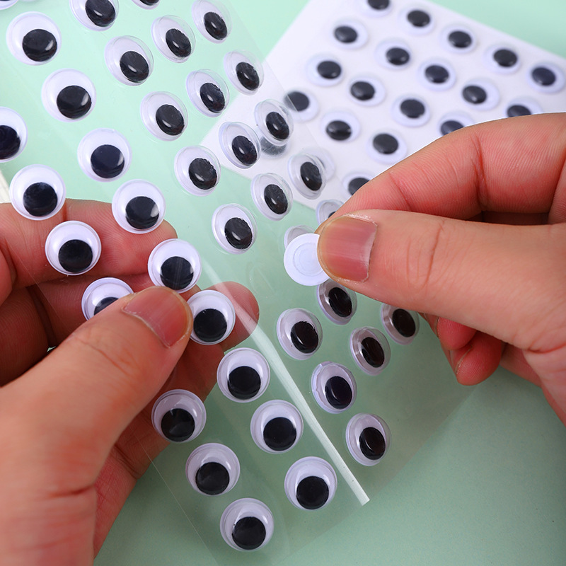 Party Supplies - Großhandel Selbstklebende Wackelaugen-Aufkleber Plastik-Bewegliche Augen für