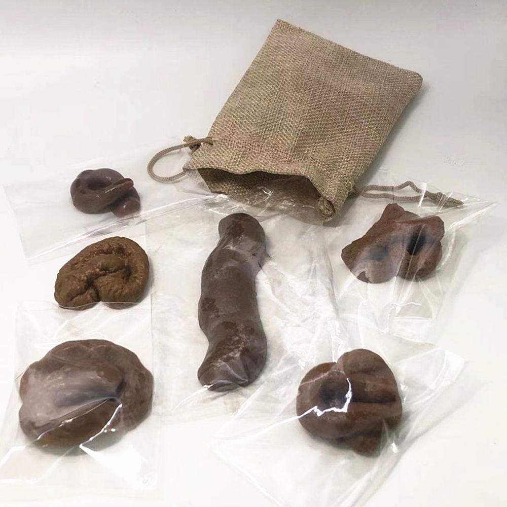 Fake Poop Gag Gift - 6 Stücke Witz Tricky Spielzeug Gadget