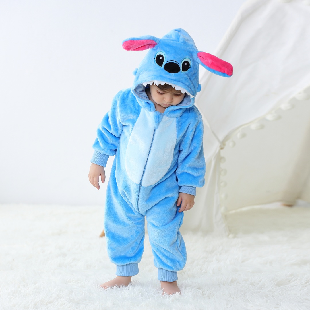 Spiderman Jumpsuit Kids - Baby Kigurumi Stich Cartoon Strampler Infant