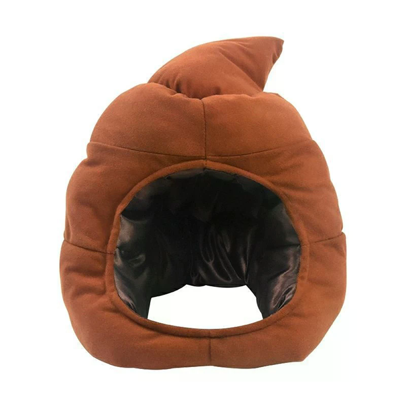 Fake Poop Gag Gift - Kreativer, niedlicher Plüschhut in Kotform, lustiges