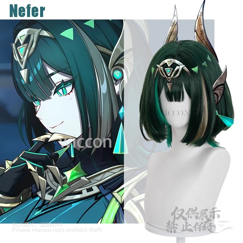 Anime Cosplay Wig Heat Resistant - Anime Spiel Genshin Impact New Nefer