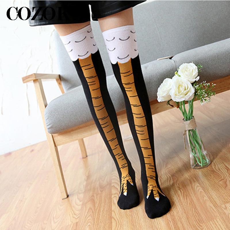 Funny Chicken Leg Socks - Hochwertige Crazy Funny Chicken Leg Cluck