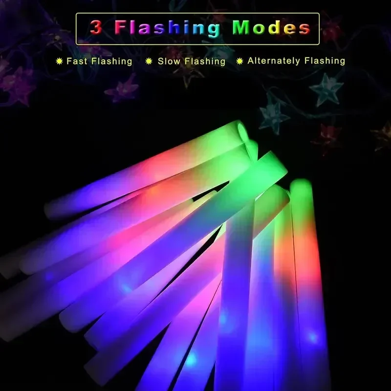 30 Stück Schaumstoff-Leuchtstä – Flashing Led Foam Sticks Party Bewertung und Preis