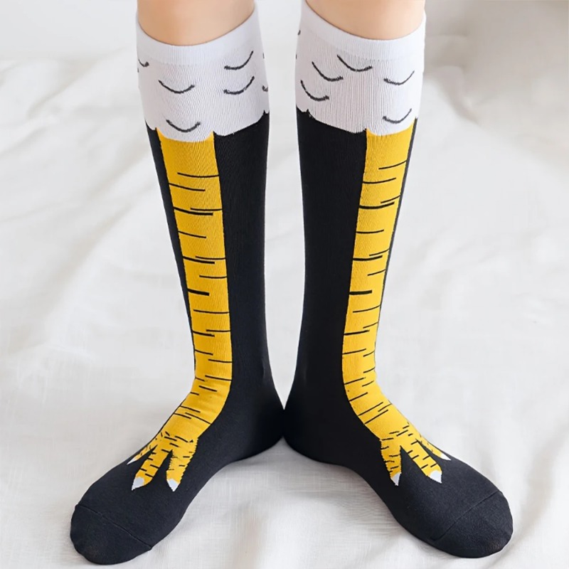 1/2/5 Paar Damen Kniestrümpfe  – Funny Chicken Leg Socks Bewertung und Preis