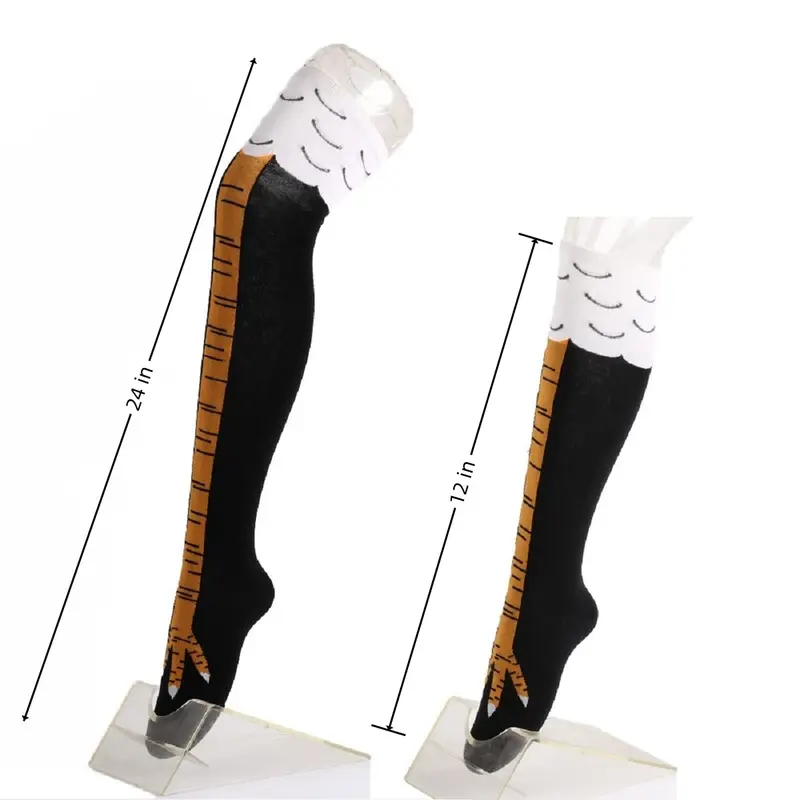 1/2/4 Paar Damen Kniestrümpfe  – Funny Chicken Leg Socks Bewertung und Preis