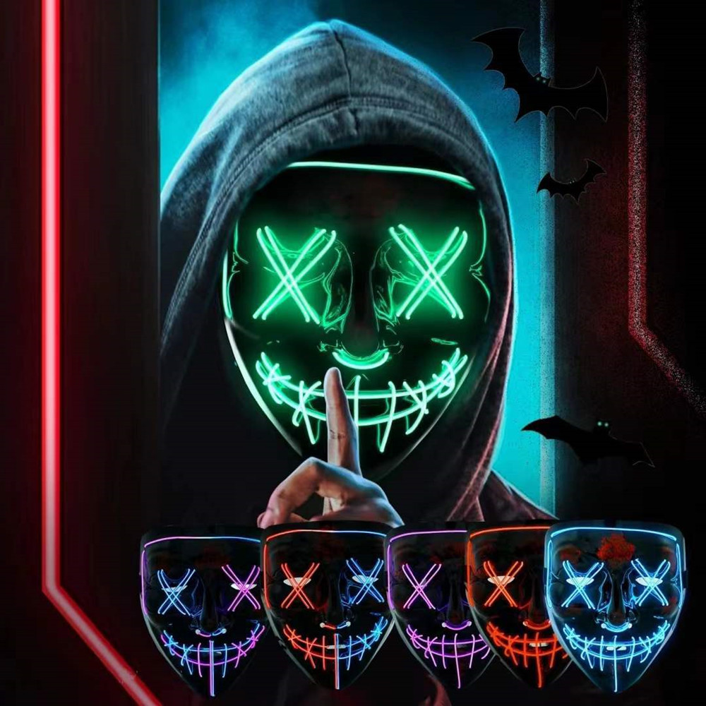 Halloween-Masken für Männer un – Led Purge Mask Halloween Bewertung und Preis