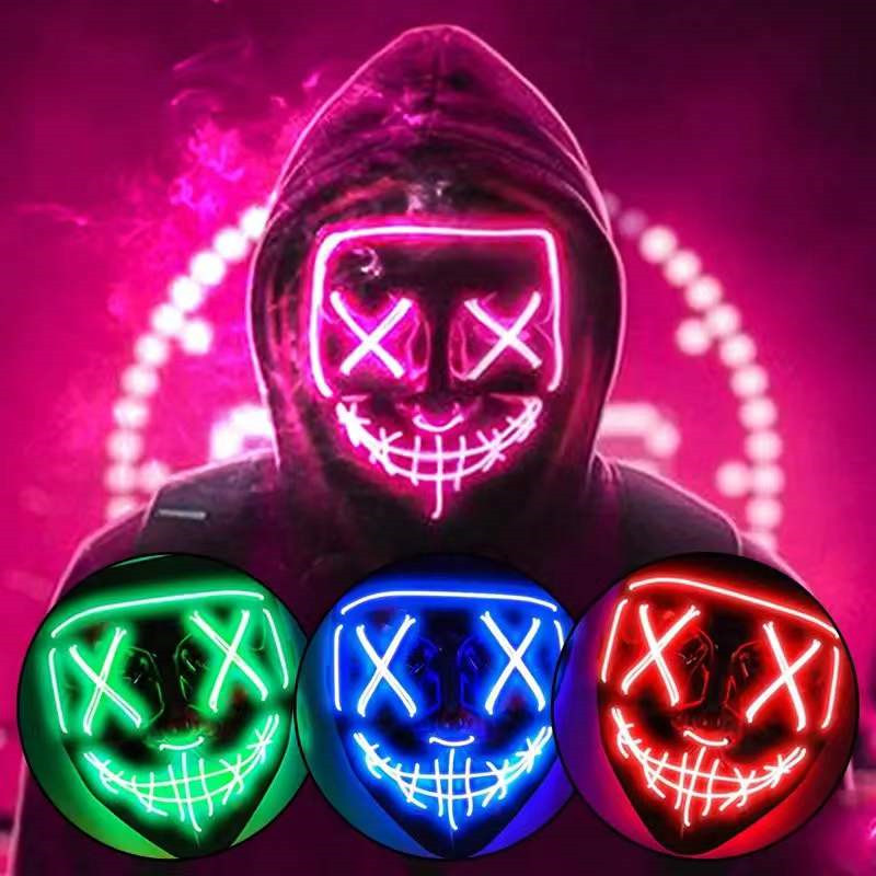 Halloween-Masken für Männer un – Led Purge Mask Halloween Bewertung und Preis