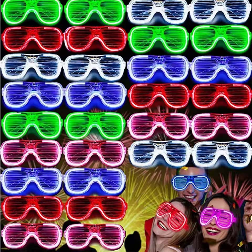 5-50 Stück Leuchtende LED-Bril – Glow In The Dark Party Glasses Bewertung und Preis