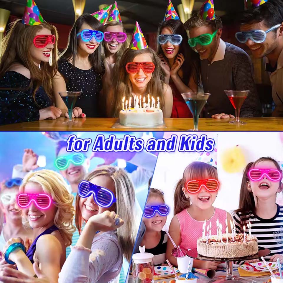 5-50 Stück Leuchtende LED-Bril – Glow In The Dark Party Glasses Bewertung und Preis
