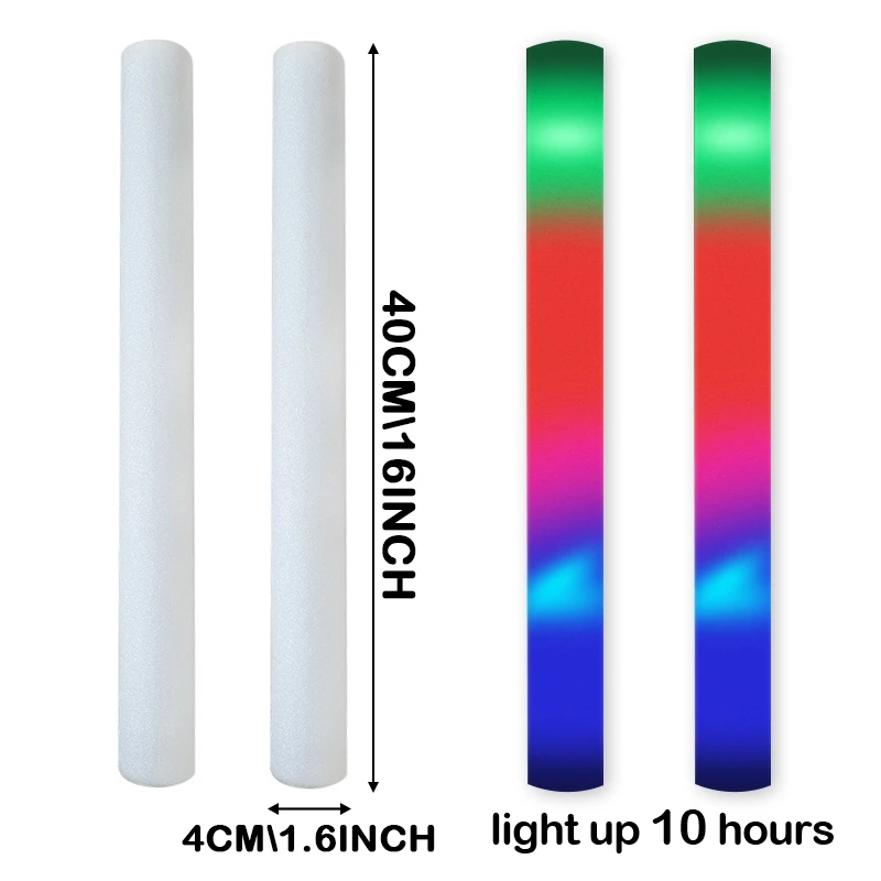 30/50 Pcs Led Schaum Bar Glow  – Flashing Led Foam Sticks Party Bewertung und Preis