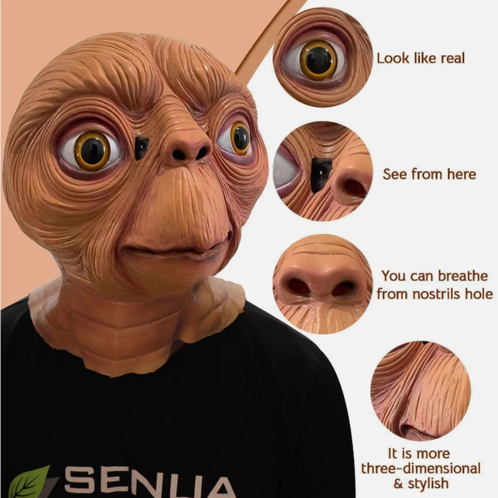 Realistische ET Alien Latexmas – Latex Alien Mask Realistic Bewertung und Preis