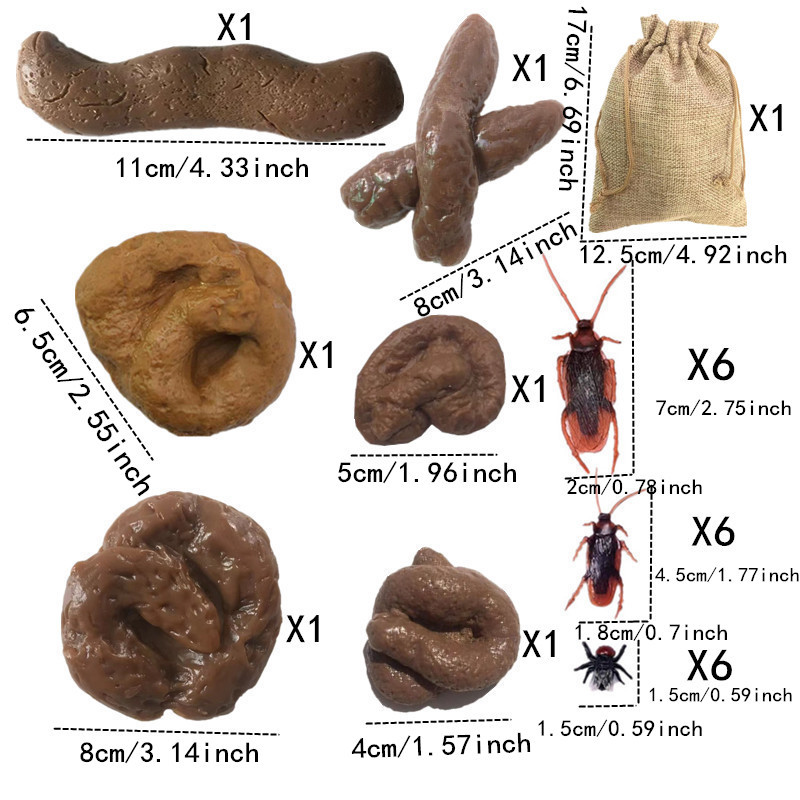 6/24PCS Weiche Gefälschte Poop – Fake Poop Gag Gift Bewertung und Preis