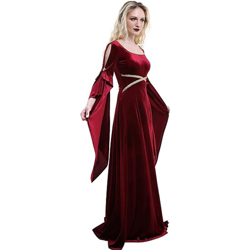 Frauen Mittelalter Kleid Rote  – Medieval Renaissance Dress Women Bewertung und Preis
