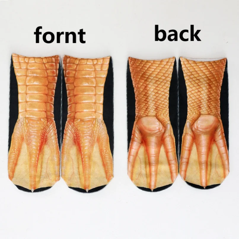 Niedliche Socken mit 3D-Druck, – Funny Chicken Leg Socks Bewertung und Preis