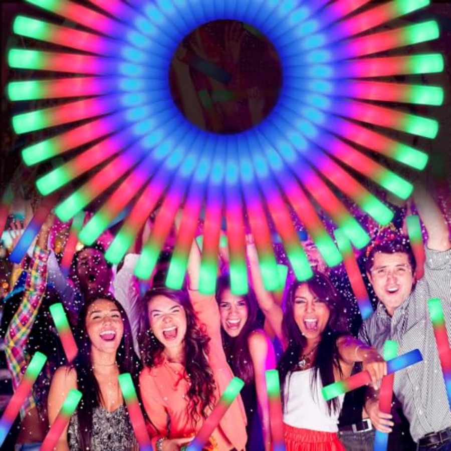 70 Stück LED-Schaumstoff-Leuch – Flashing Led Foam Sticks Party Bewertung und Preis