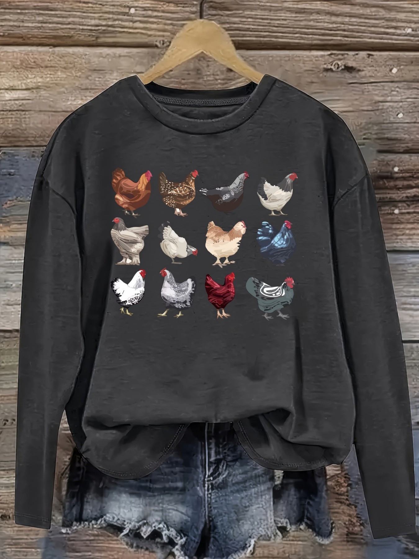 Damen-Freizeit-T-Shirt mit lan – Costumes Bewertung und Preis