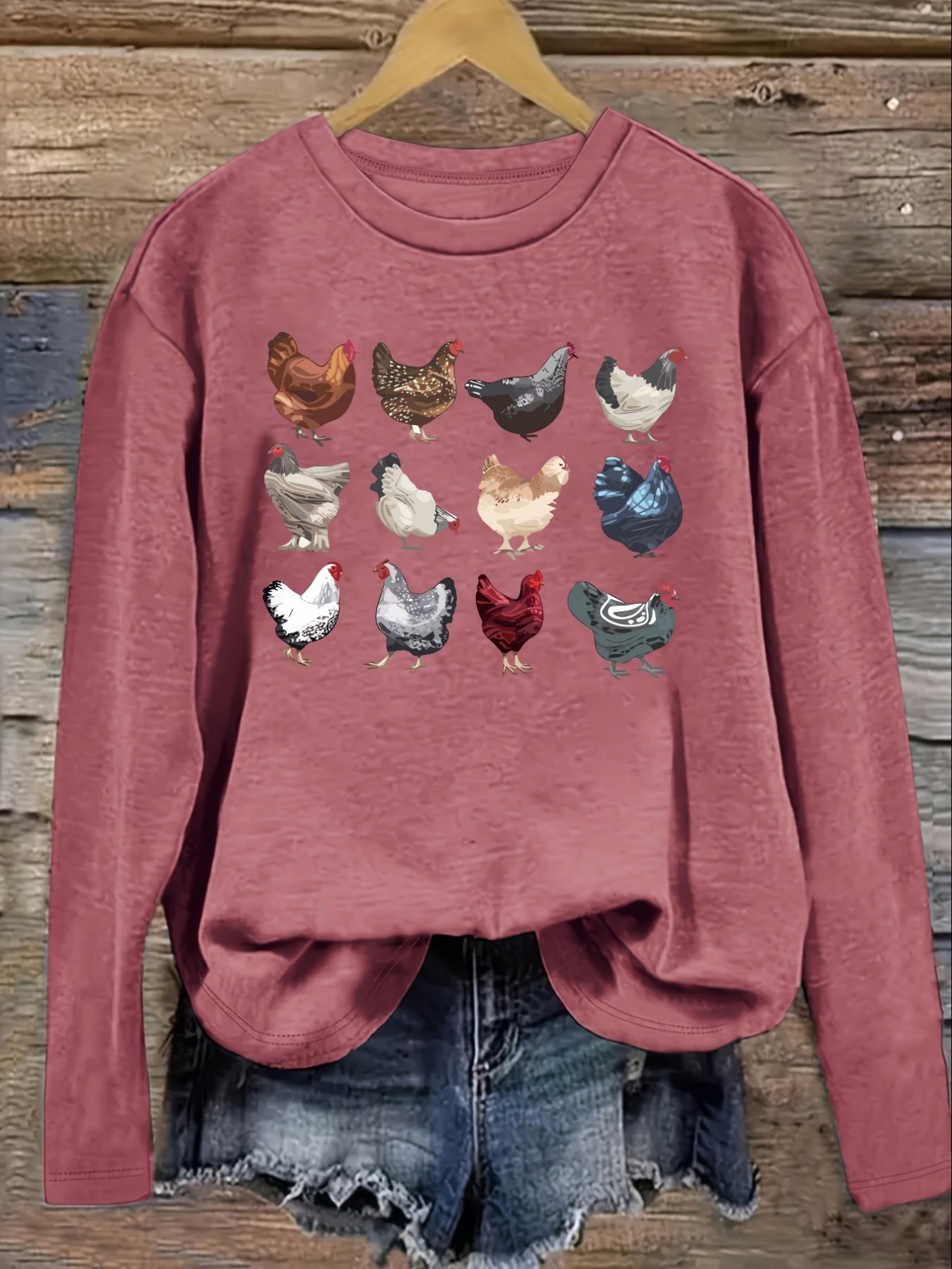 Damen-Freizeit-T-Shirt mit lan – Costumes Bewertung und Preis