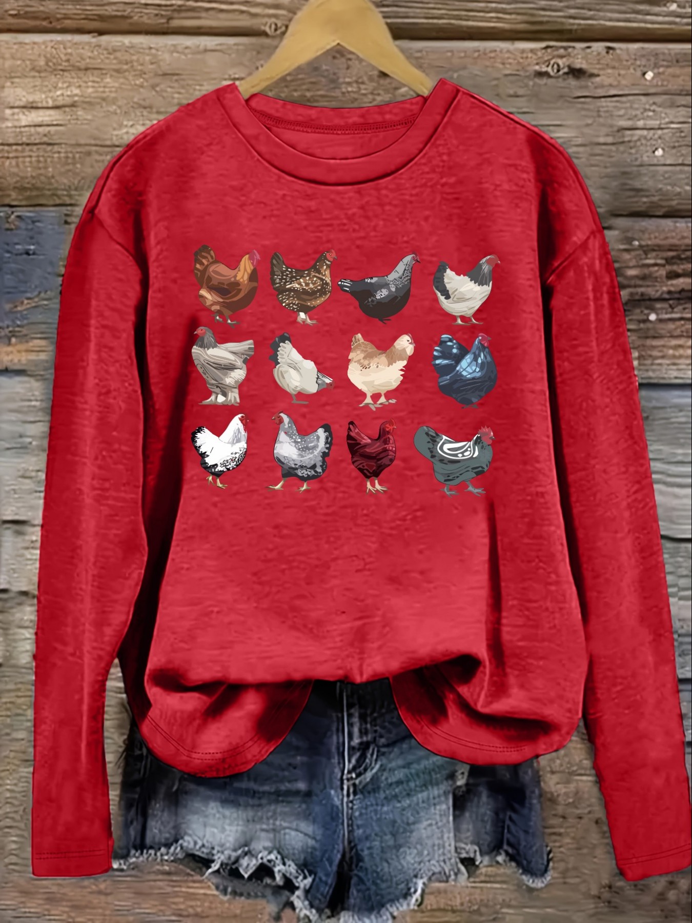 Damen-Freizeit-T-Shirt mit lan – Costumes Bewertung und Preis