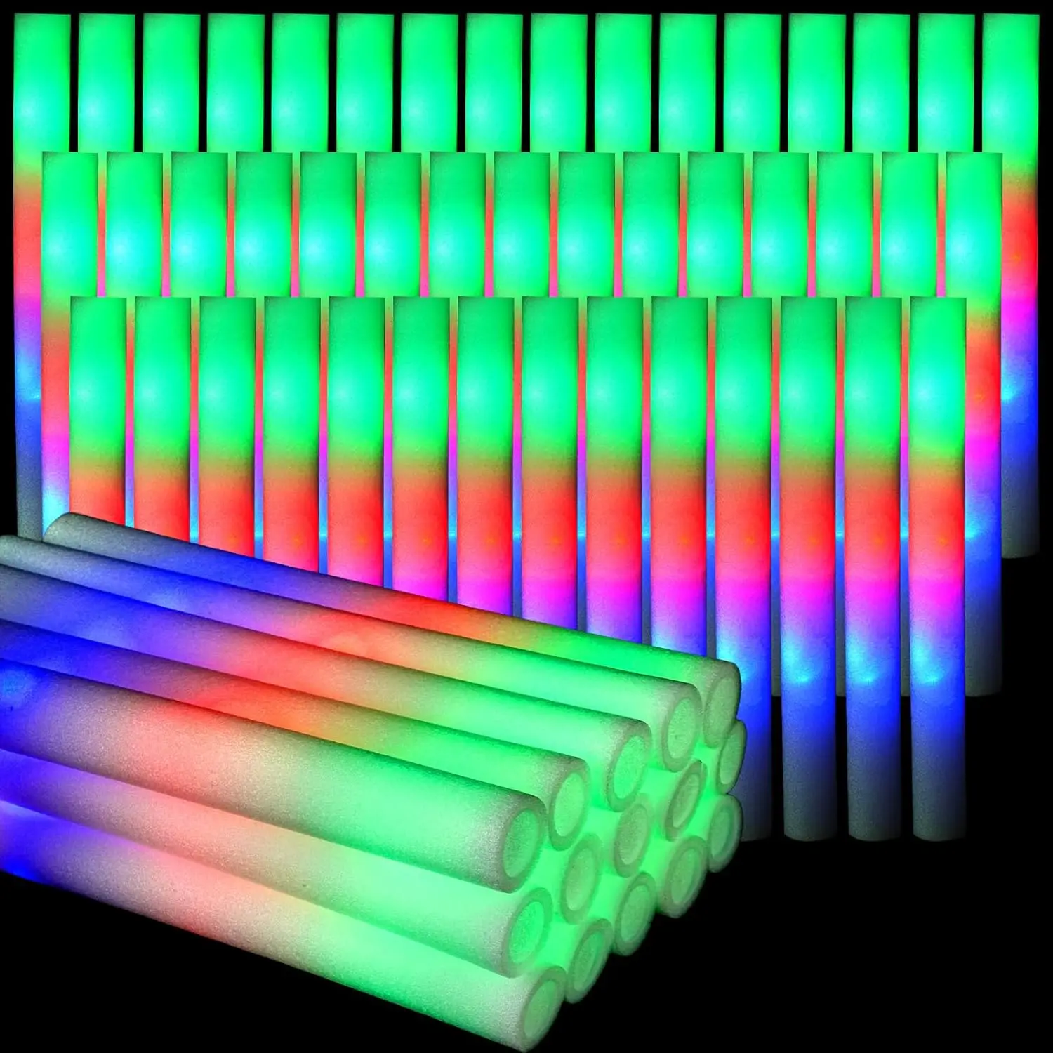 30 Stück Schaumstoff-Leuchtstä – Flashing Led Foam Sticks Party Bewertung und Preis