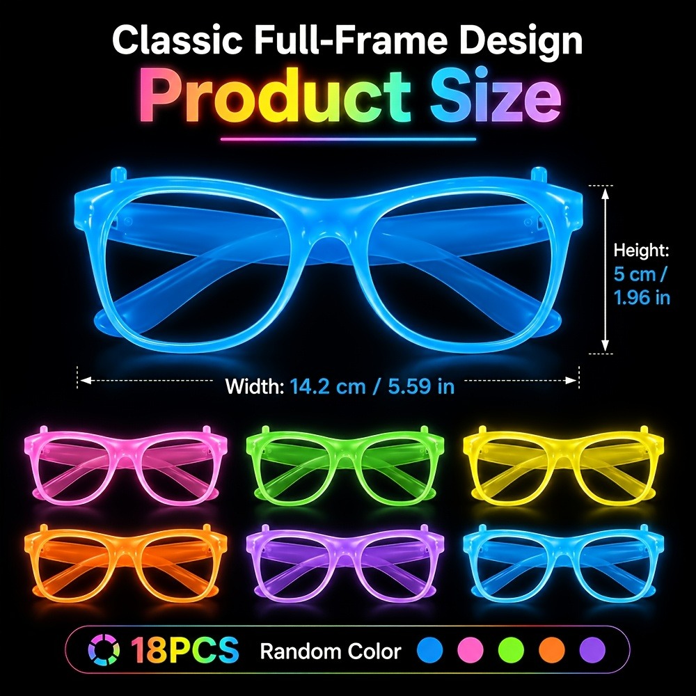 5/12 Paar zufällig gefärbte, i – Glow In The Dark Party Glasses Bewertung und Preis