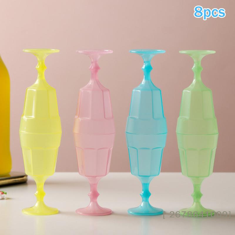 ⚑ 8 Stück Kunststoff-Weingläse – Glow In The Dark Party Glasses Bewertung und Preis