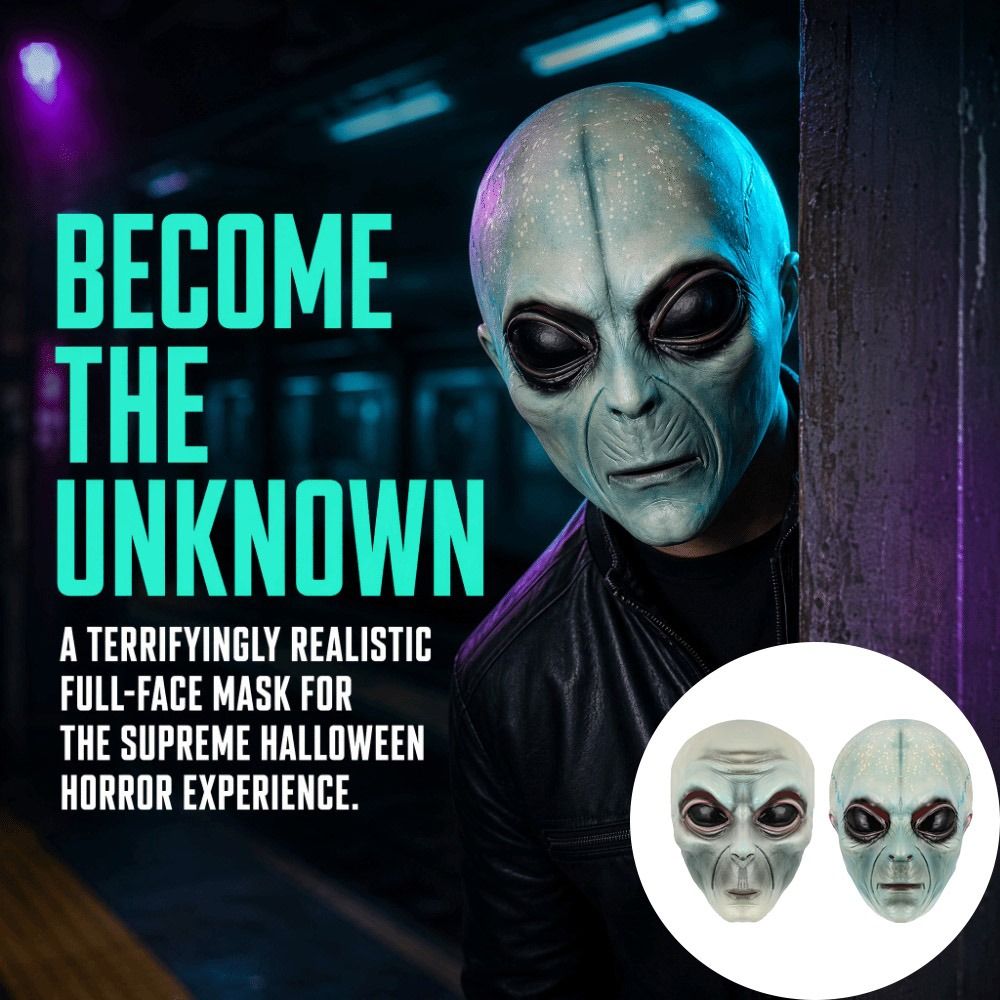Latex-Material Alien-Maske Grü – Latex Alien Mask Realistic Bewertung und Preis