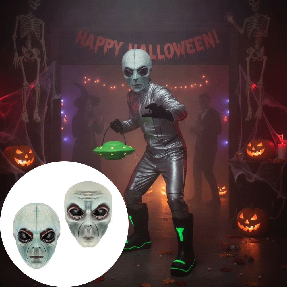 Latex-Material Alien-Maske Grü – Latex Alien Mask Realistic Bewertung und Preis