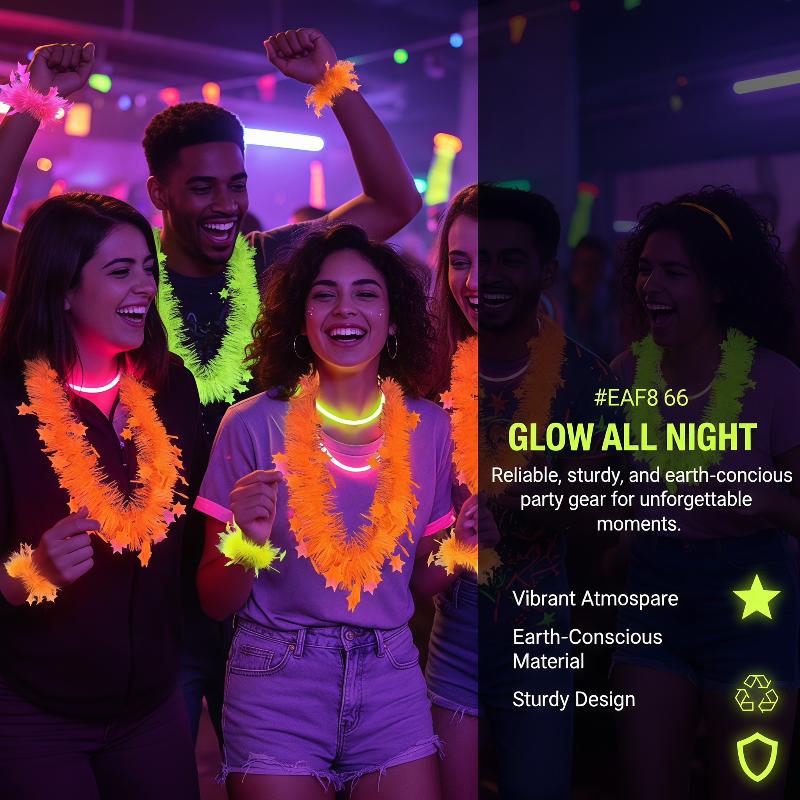 Neon-Glow-Sternenketten-Set, U – Glow In The Dark Party Glasses Bewertung und Preis