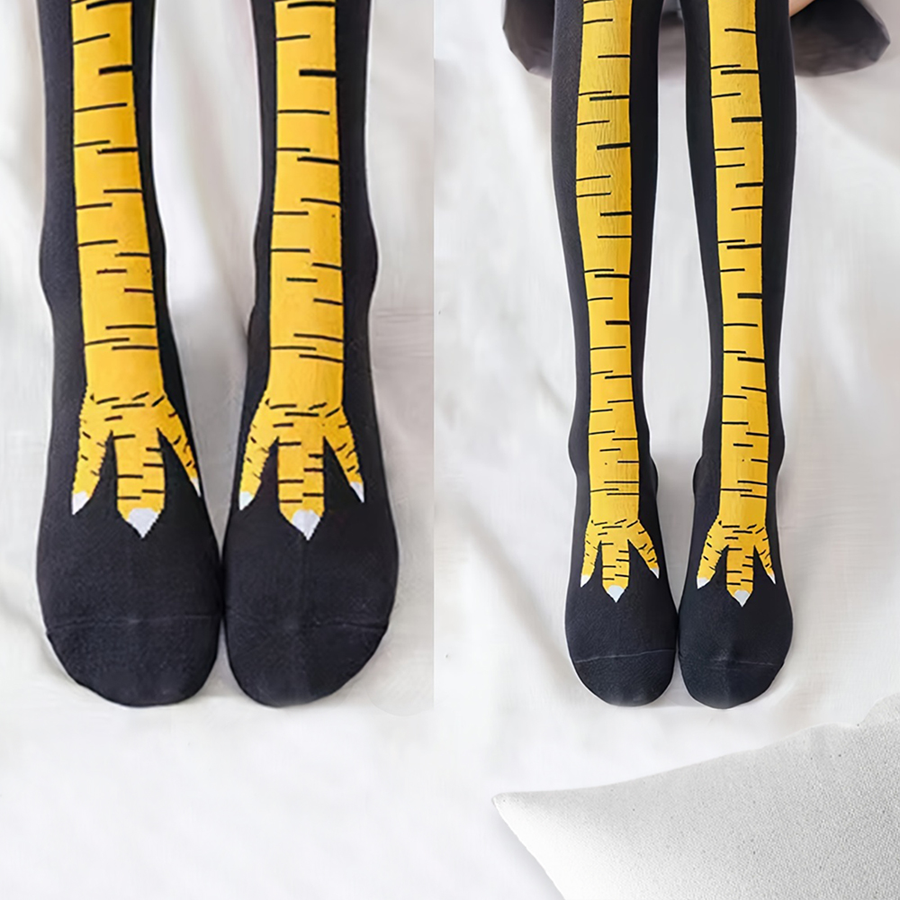1 Paar Damen Kniestrümpfe Tren – Funny Chicken Leg Socks Bewertung und Preis
