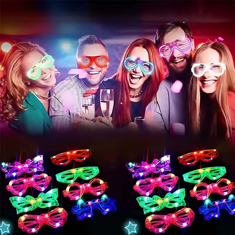 10/20/30/40/50 Stück LED-Leuch – Glow In The Dark Party Glasses Bewertung und Preis