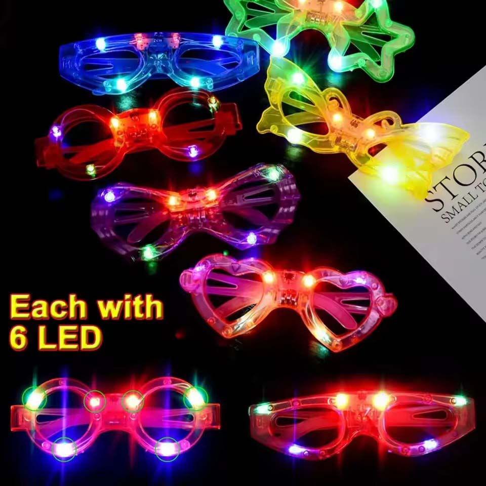 10/20/30/40/50 Stück LED-Leuch – Glow In The Dark Party Glasses Bewertung und Preis