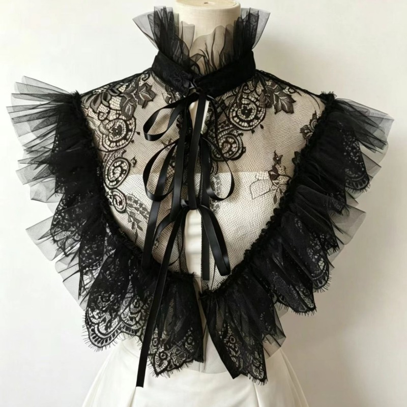 Gotischer Stil Spitzen-Tüll Fa – Costumes Bewertung und Preis