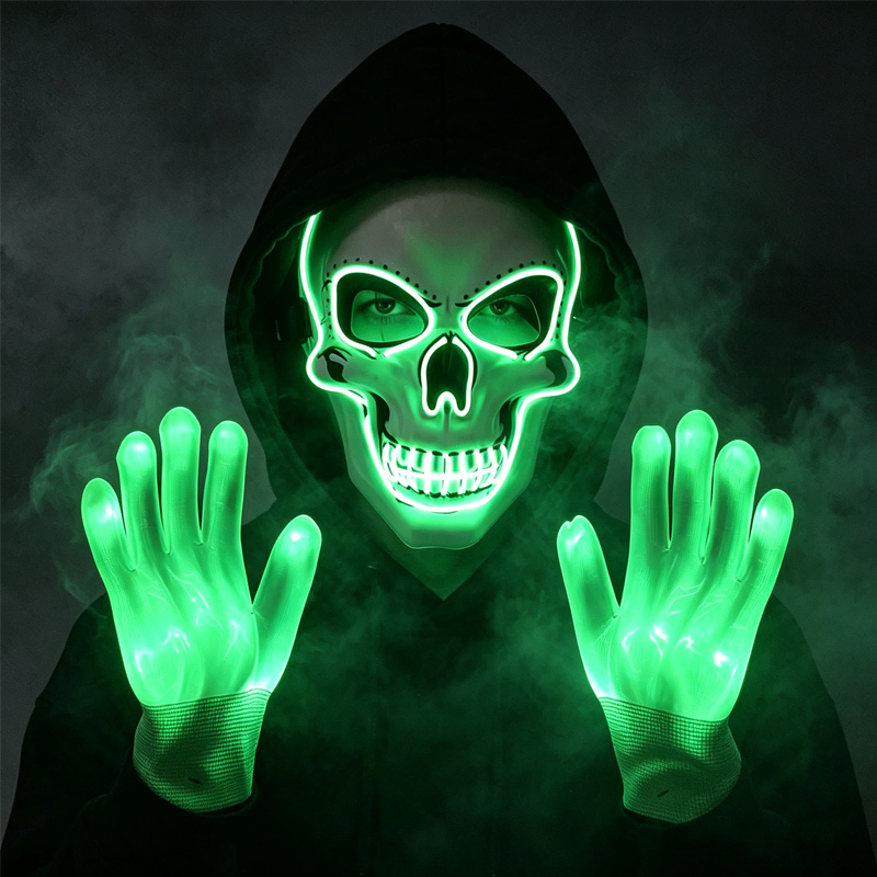 LED-Totenkopfmaske, leuchtende – Led Purge Mask Halloween Bewertung und Preis
