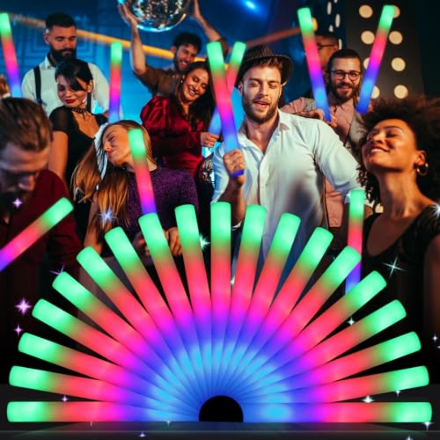 Schaumstoff-Leuchtstäbe im Gro – Flashing Led Foam Sticks Party Bewertung und Preis