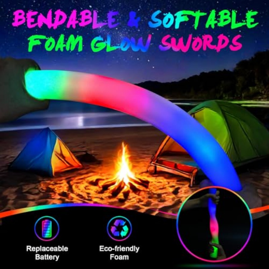 Schaumstoff-Leuchtstäbe im Gro – Flashing Led Foam Sticks Party Bewertung und Preis