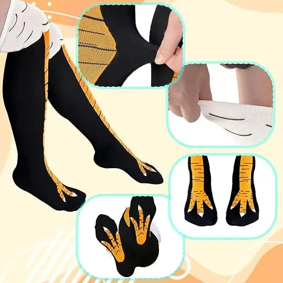 Trendige Damensocken mit kniel – Funny Chicken Leg Socks Bewertung und Preis