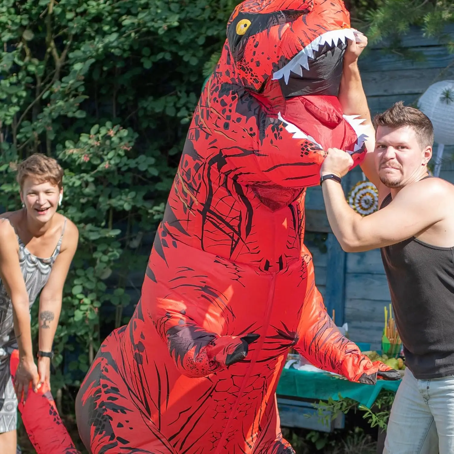 Tyrannosaurus aufblasbares Din – Inflatable Dinosaur Costume Adult Bewertung und Preis
