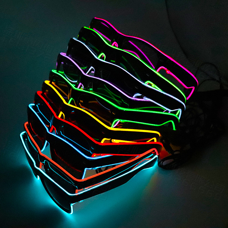 1pc blinkende el Draht LED Bri – Glow In The Dark Party Glasses Bewertung und Preis