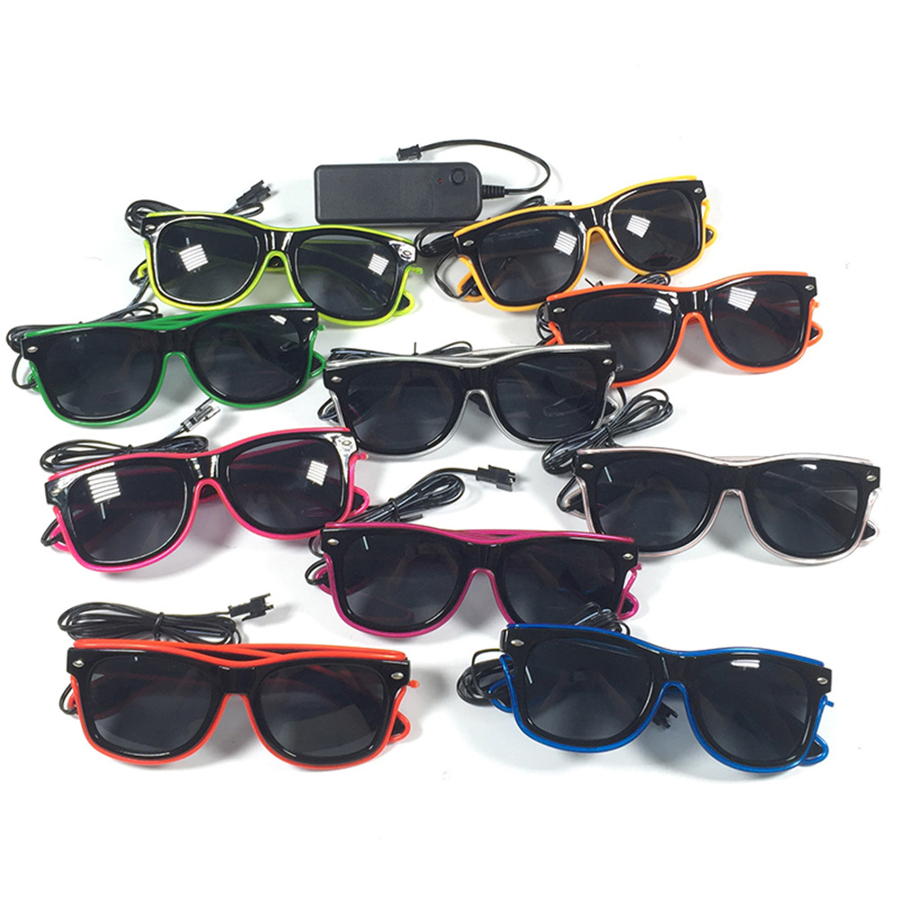 1pc blinkende el Draht LED Bri – Glow In The Dark Party Glasses Bewertung und Preis