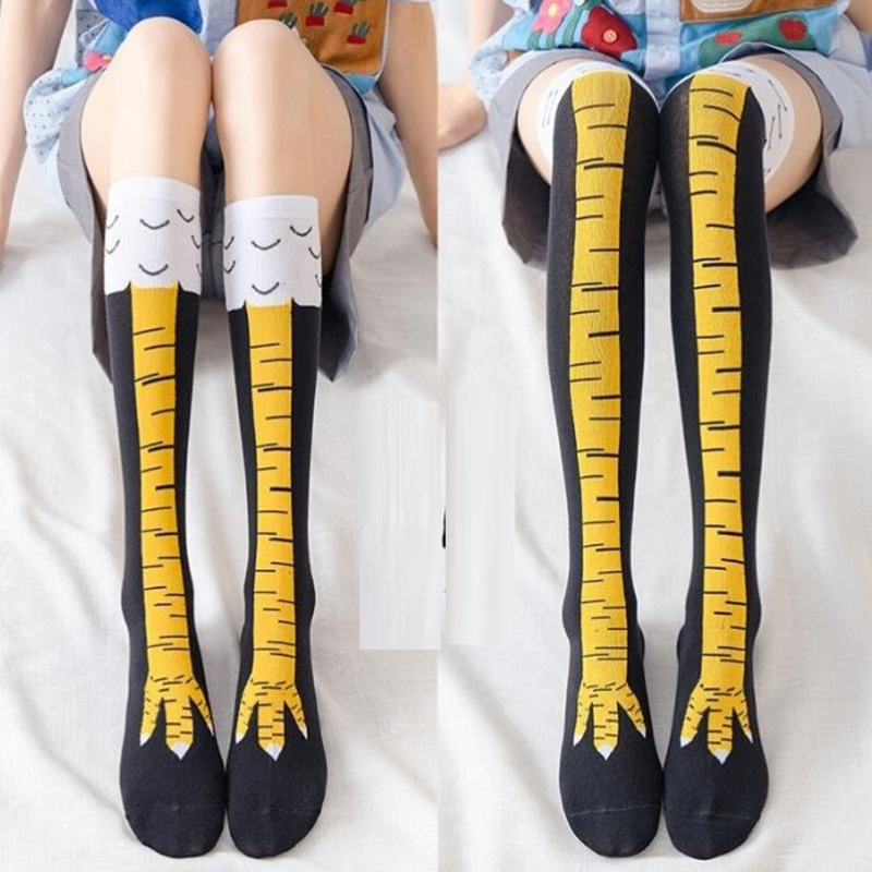 1-4 Paar Damen Kniestrümpfe, t – Funny Chicken Leg Socks Bewertung und Preis